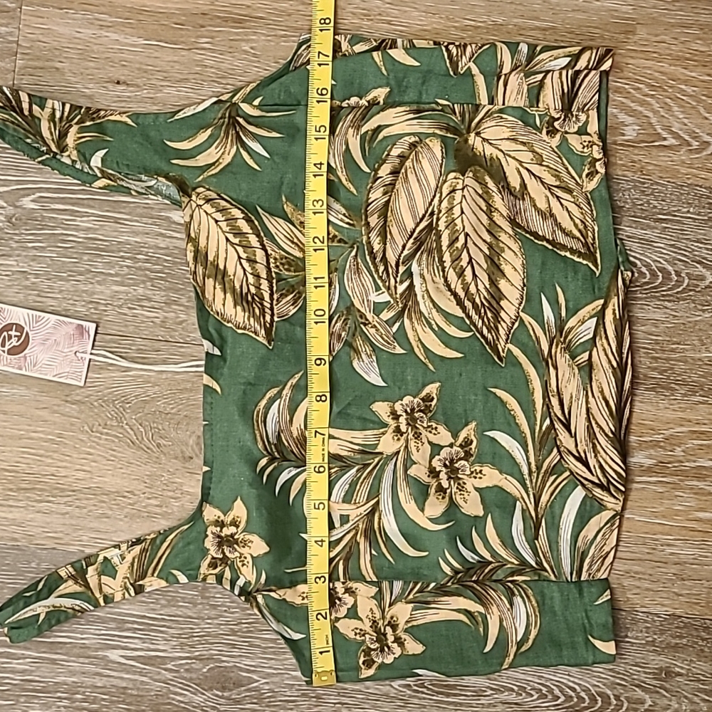 Panama Jack Crop Linen Tank Top Size Large - Picture 6 of 7